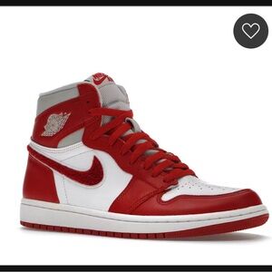 Nike Men's Red and White Sneakers